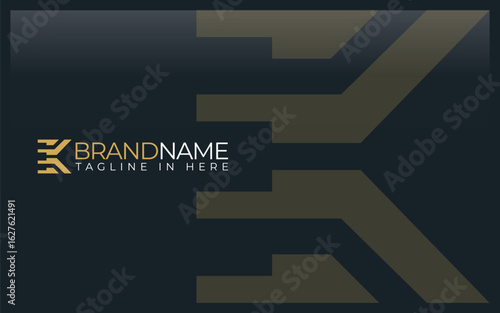  Letter K logo with simple and modern style