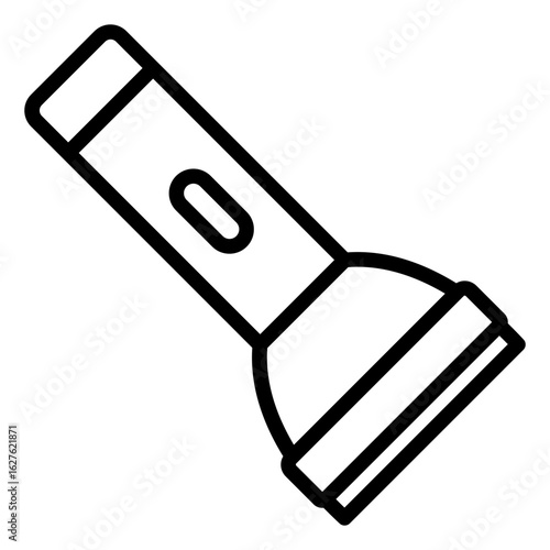 flashlight icon vector design template in white background vector illustration