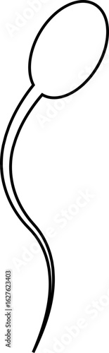 Sperm Icons Vector Human Reproduction Symbol, Fertility, Medical, Science, Anatomy, Minimal line Style, Monochrome Silhouette Graphic Bundle for Health and Biology Design