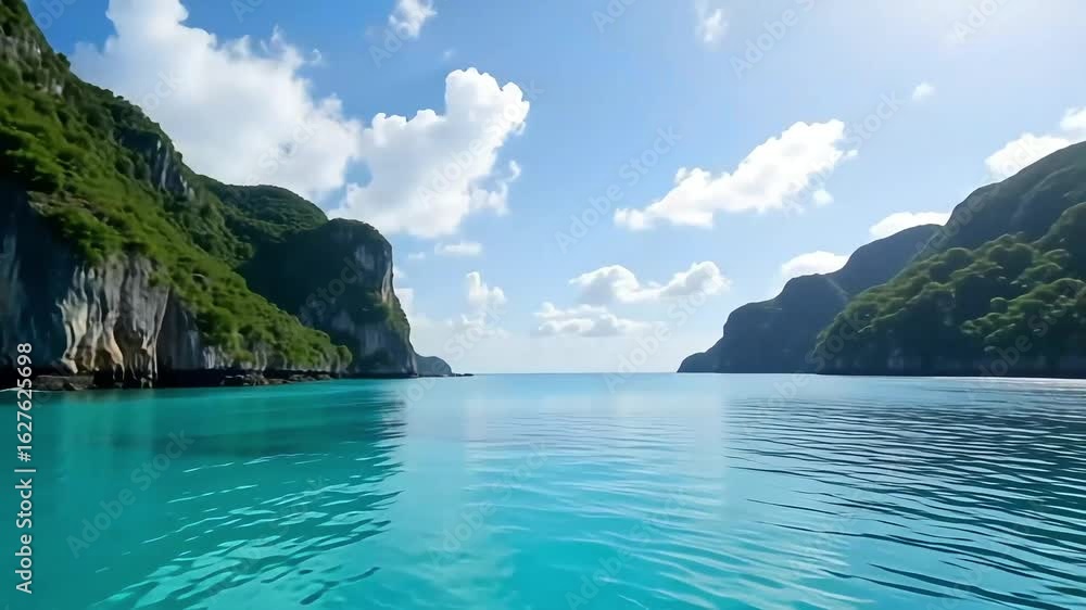 Explore stunning tropical island paradise with crystal clear turquoise waters and lush greenery Explore stunning tropical island paradise with crystal clear turquoise waters and lush greenery
