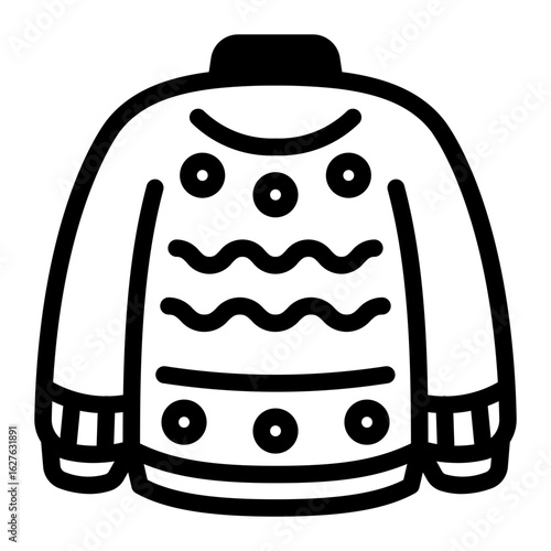 This Sweater icon is suitable for Autumn Season, etc.