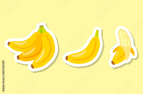 バナナのイラスト セット ステッカー