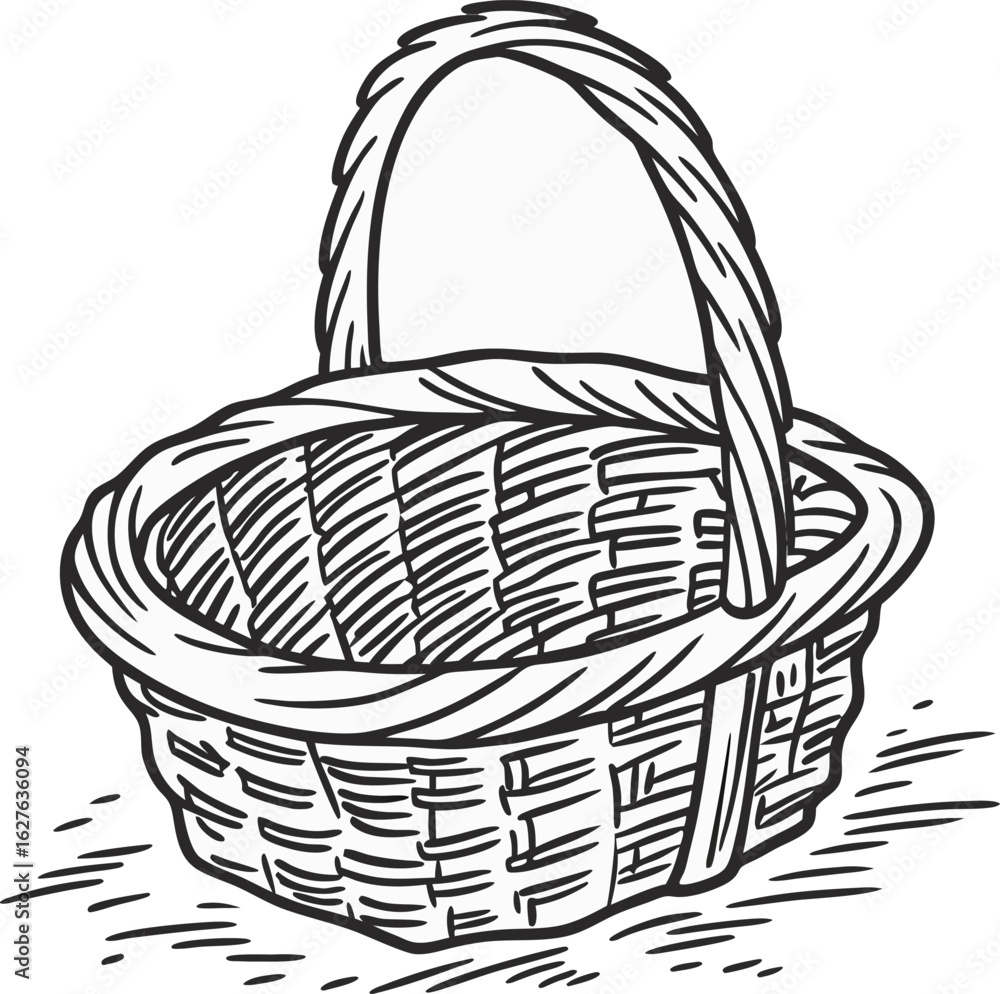 Fototapeta premium basket vector illustration
