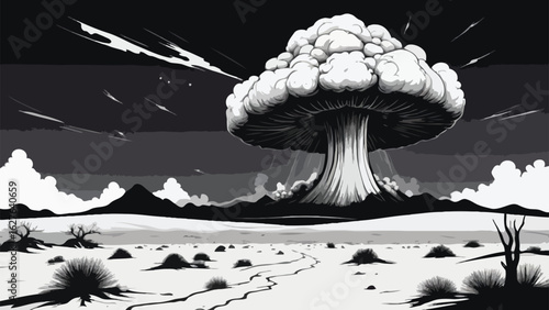 International Day Against Nuclear Tests Poster Vector for t-shirt design, poster, banner, website, print