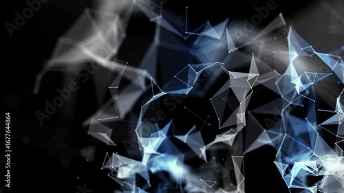 Abstract plexus tech background