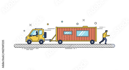 Tiny house transport mobile home moving services vehicle delivery logistics