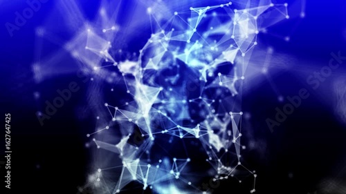 Abstract plexus tech background