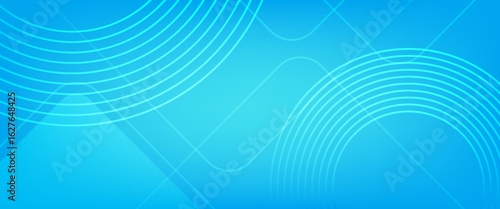 Abstract blue background. Abstract blue gradations effect circle line on light blue background