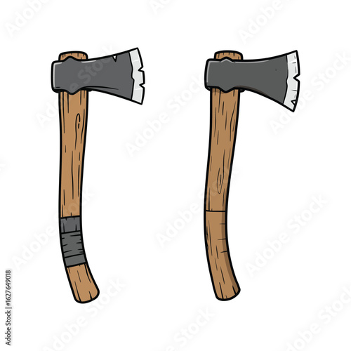 axe isolated on white background