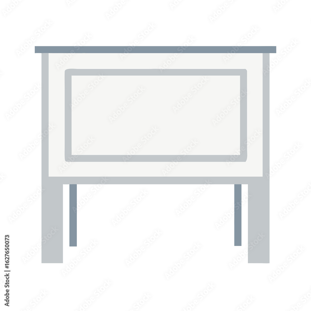 Fototapeta premium blank billboard isolated on white background