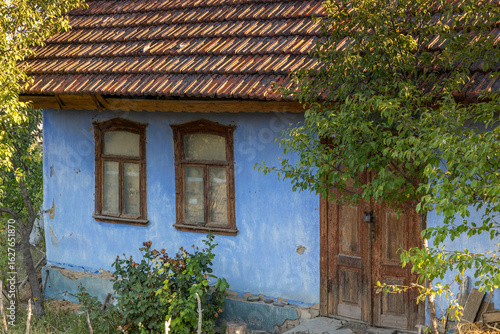 Beautiful landscape with beautiful rural nature during summer in the Republic of Moldova.