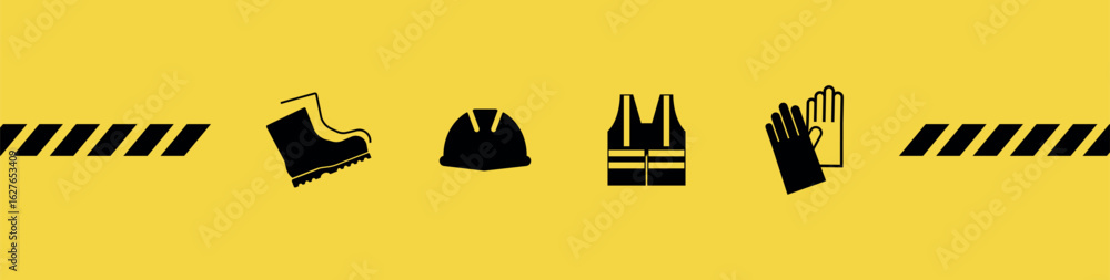 Obraz premium work safety sign 