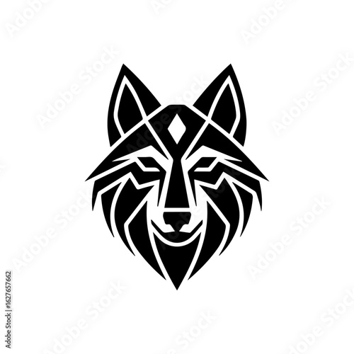 Wolf logo , tattoo, vector, illustration, skull, devil, tribal, design, symbol, animal, art, head, sign, evil, logo, halloween, black, silhouette, demon, cartoon, lion, decoration, face, fire, mascot,