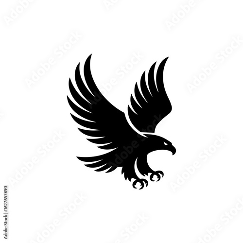 Eagle logo , bird, eagle, vector, silhouette, tattoo, wing, flying, illustration, dove, animal, wings, black, birds, feather, fly, falcon, design, icon, nature, hawk, pigeon, symbol, drawing, angel, b