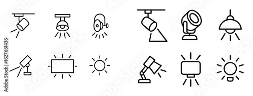 Minimalist Lighting Icons