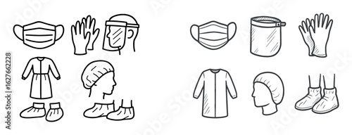 PPE Sketch Icons