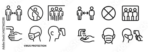 Virus Protection Icons