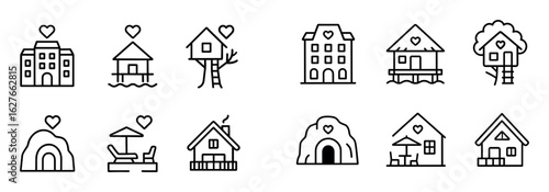 Romantic Travel Icons