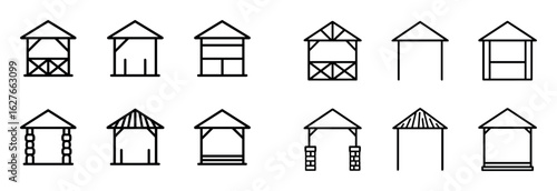 Minimalist Gazebo Icons