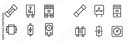 Electrician Icons Grid