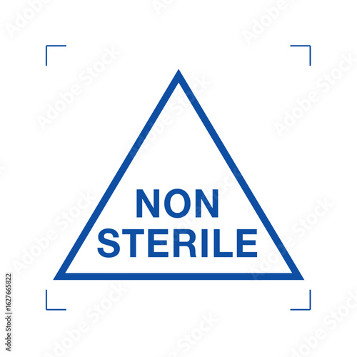 Non-sterile, symbol