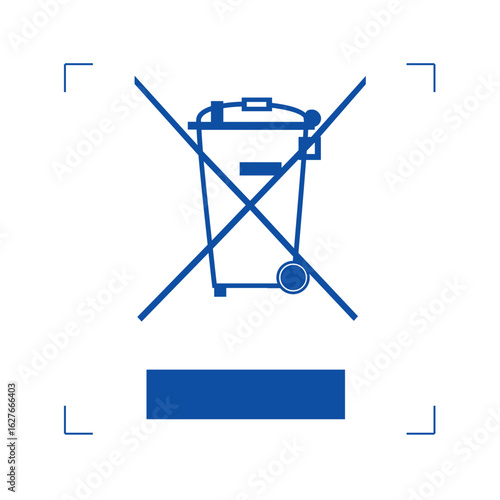 Waste Bin symbol, indicating that waste must be collected according to local regulation and collection schemes for disposal of electronic and electrical waste (WEEE)