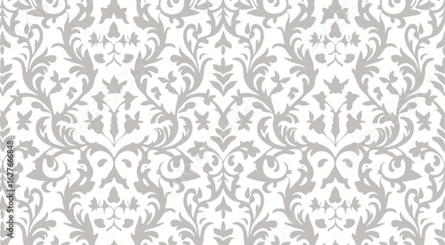Ornate Vintage Damask Seamless Pattern