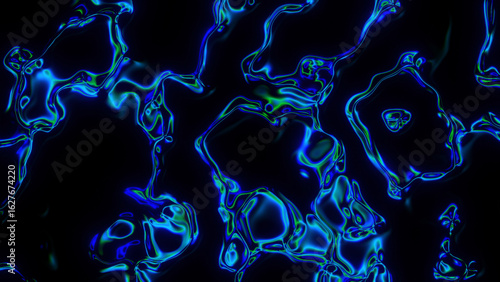 An oily prism reflective liquid background.