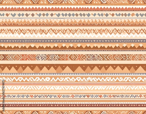 Tribal Aztec Pattern – Seamless Earth Tone Design