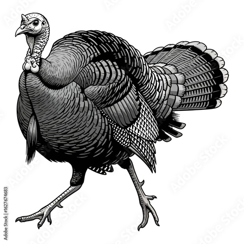 wild turkey hunting illustration logo vector image t shirt