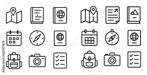 Tourism Planning Icons