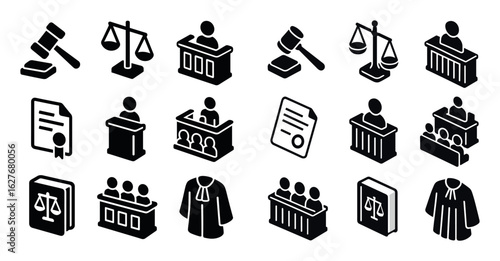Isometric Legal Icons