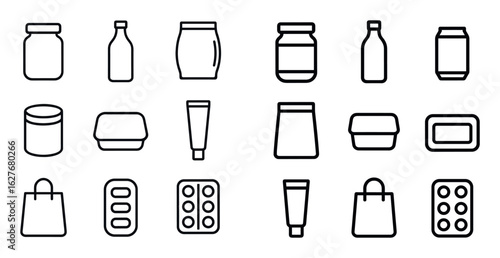 Minimalist Packaging Icons