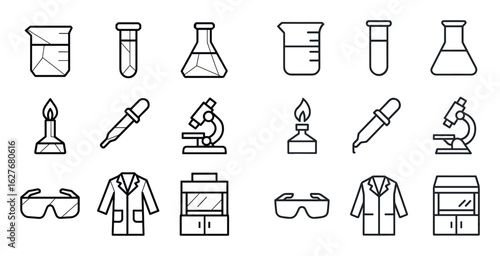 Chemistry Lab Icons