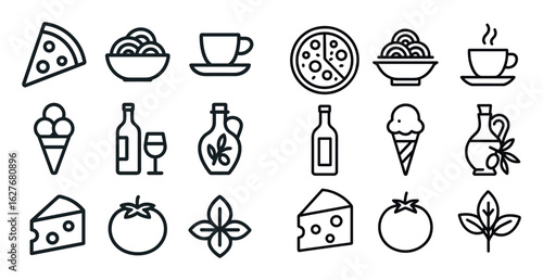 Italian Cuisine Icons