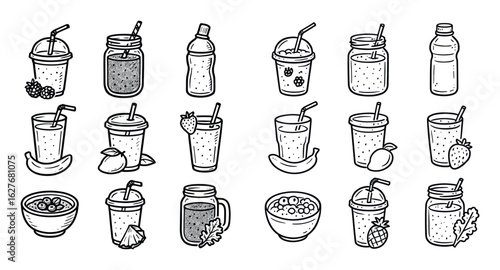 Smoothie Icons Grid
