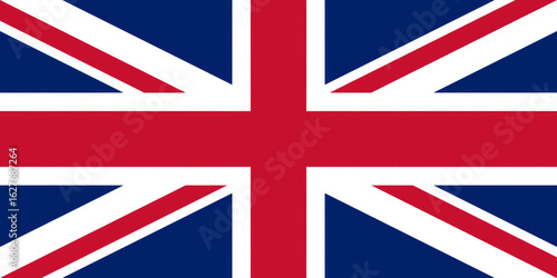 Canvas Print National flag of the state of Great Britain close-up