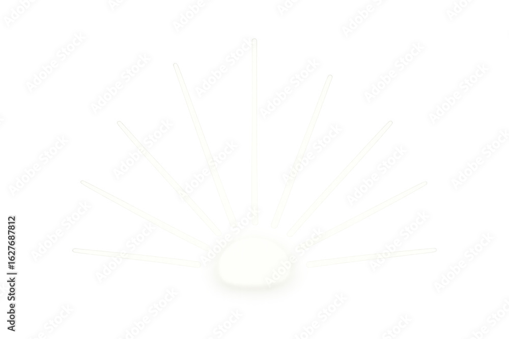 Obraz premium Light rays radiating from luminous core, generating dynamic visual energy against transparent backdrop