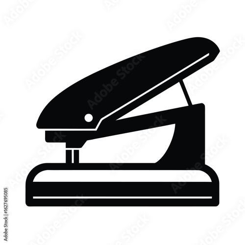 Silhouette of a stapler on white background Vector illustration