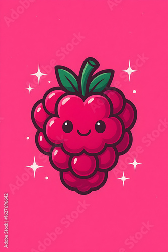 background with raspberry