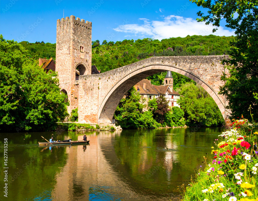 Fototapeta premium old bridge over the river