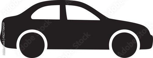 Modern taxi cab icon representing ride sharing services transportation and urban mobility with clean lines and vibrant colors