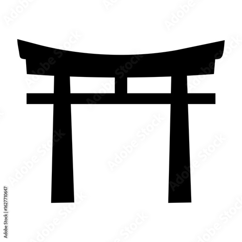 vector illustration of a japanese temple