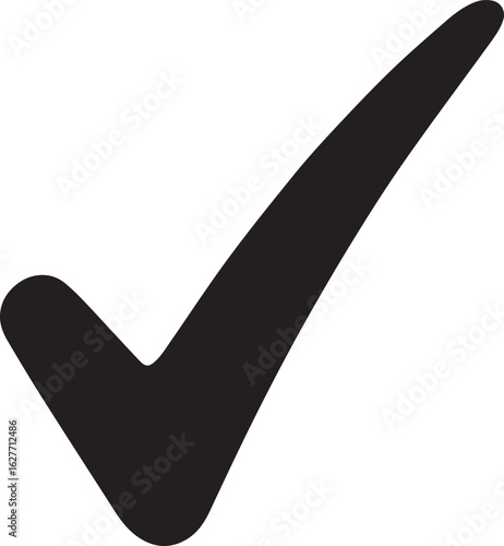 Simple Check Mark Icon Illustration For Approval Validation And Task Completion Symbol Sign Concept