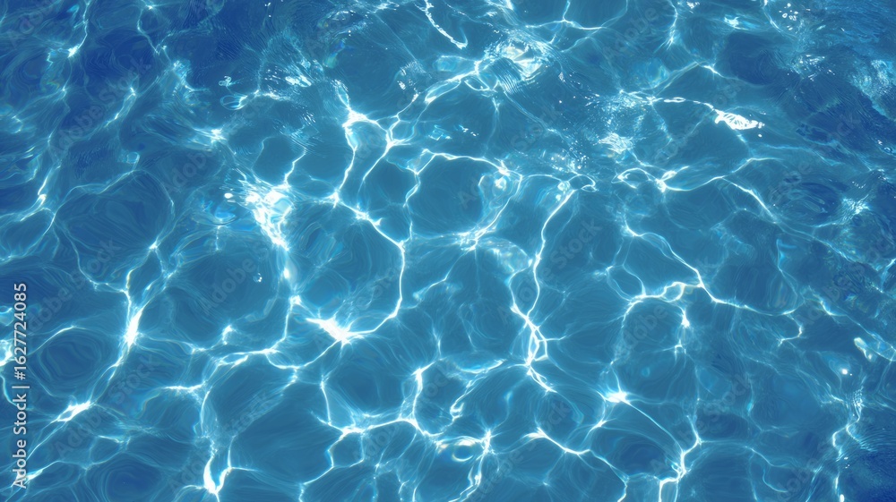 Obraz premium Sunlit water surface with rippled patterns. Artificial intelligence image