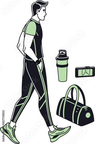 Men’s athletic outfit set 
