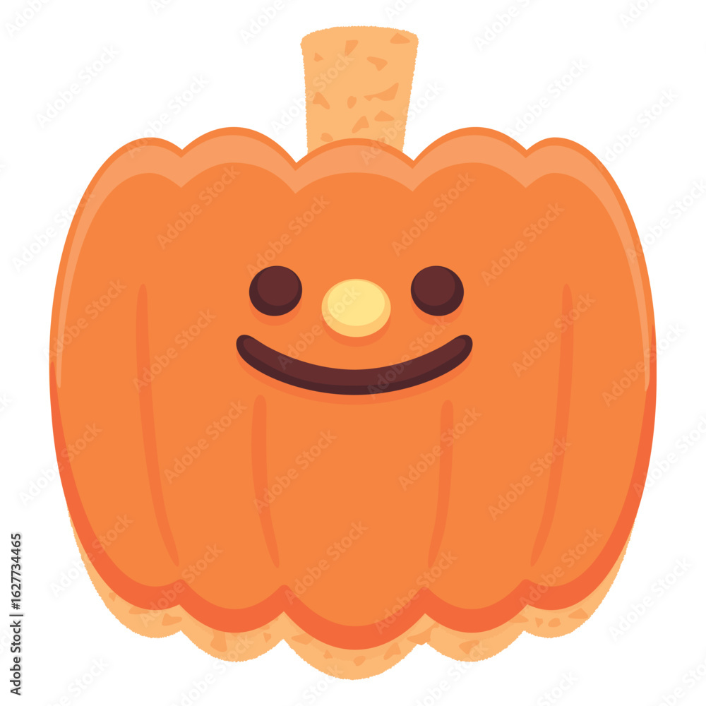 Obraz premium ハロウィンのかぼちゃをかたどったアイシングクッキーのベクターイラスト