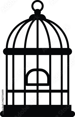 Vintage birdcage silhouette
