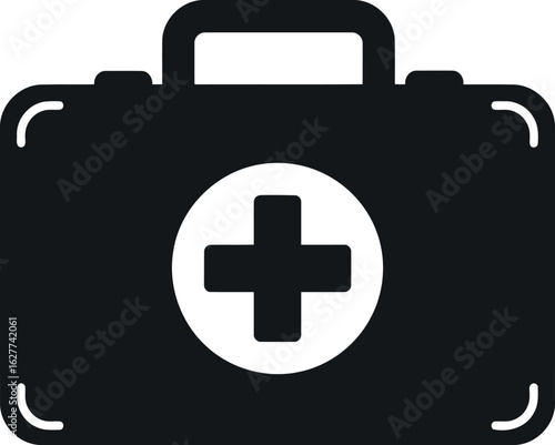 First aid kit icon medical emergency symbol