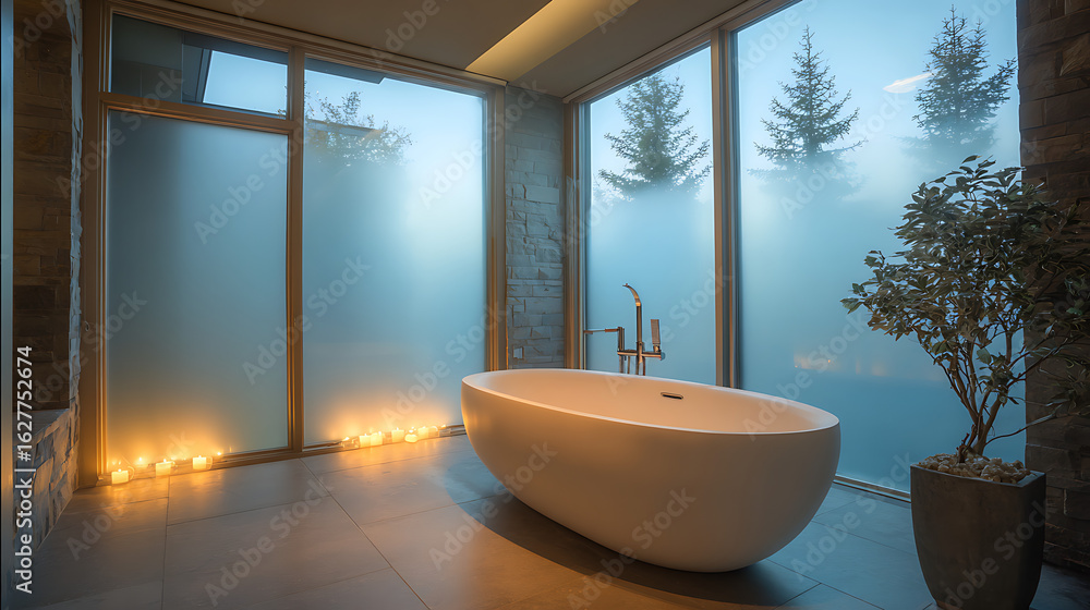 Fototapeta premium modern bathroom interior